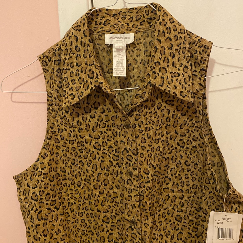 Jones New York size 12 cheetah print